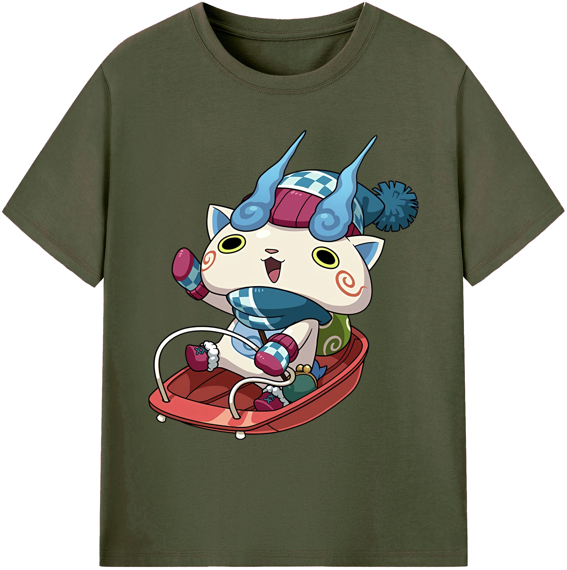 （画像用） 妖怪ウォッチ Yo-kai Watch 綿100％ メンズ半袖Tシャツ｜肌触りやわらか＆通気性